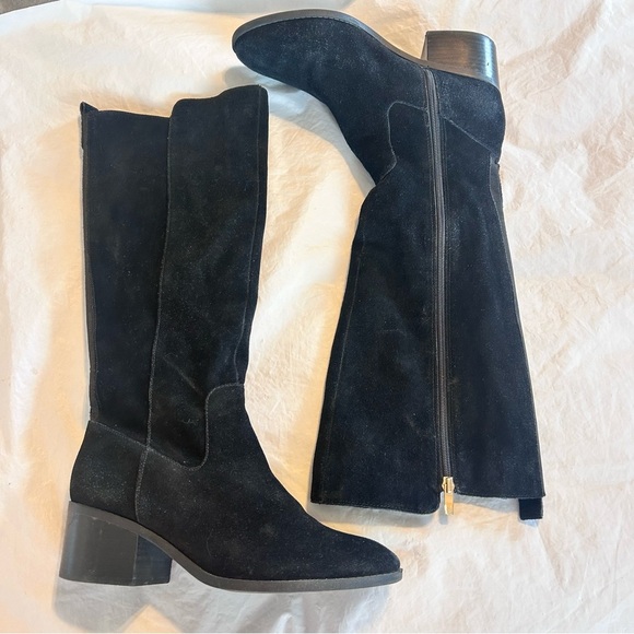 Marc Fisher Women's Rela Black Suede Knee High Riding Boots 10W - Picture 12 of 12